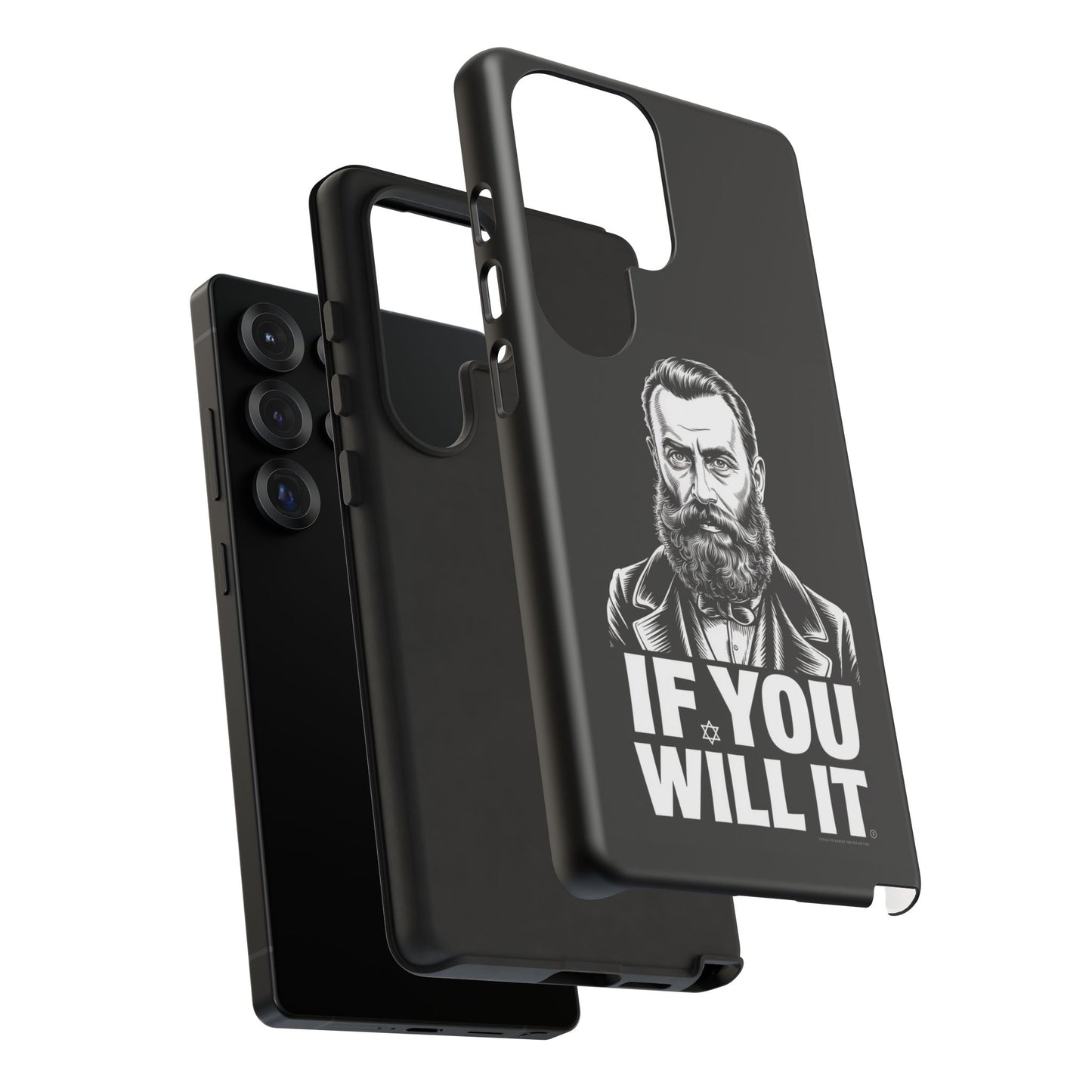 If You Will It — Herzl Portrait Phone Case