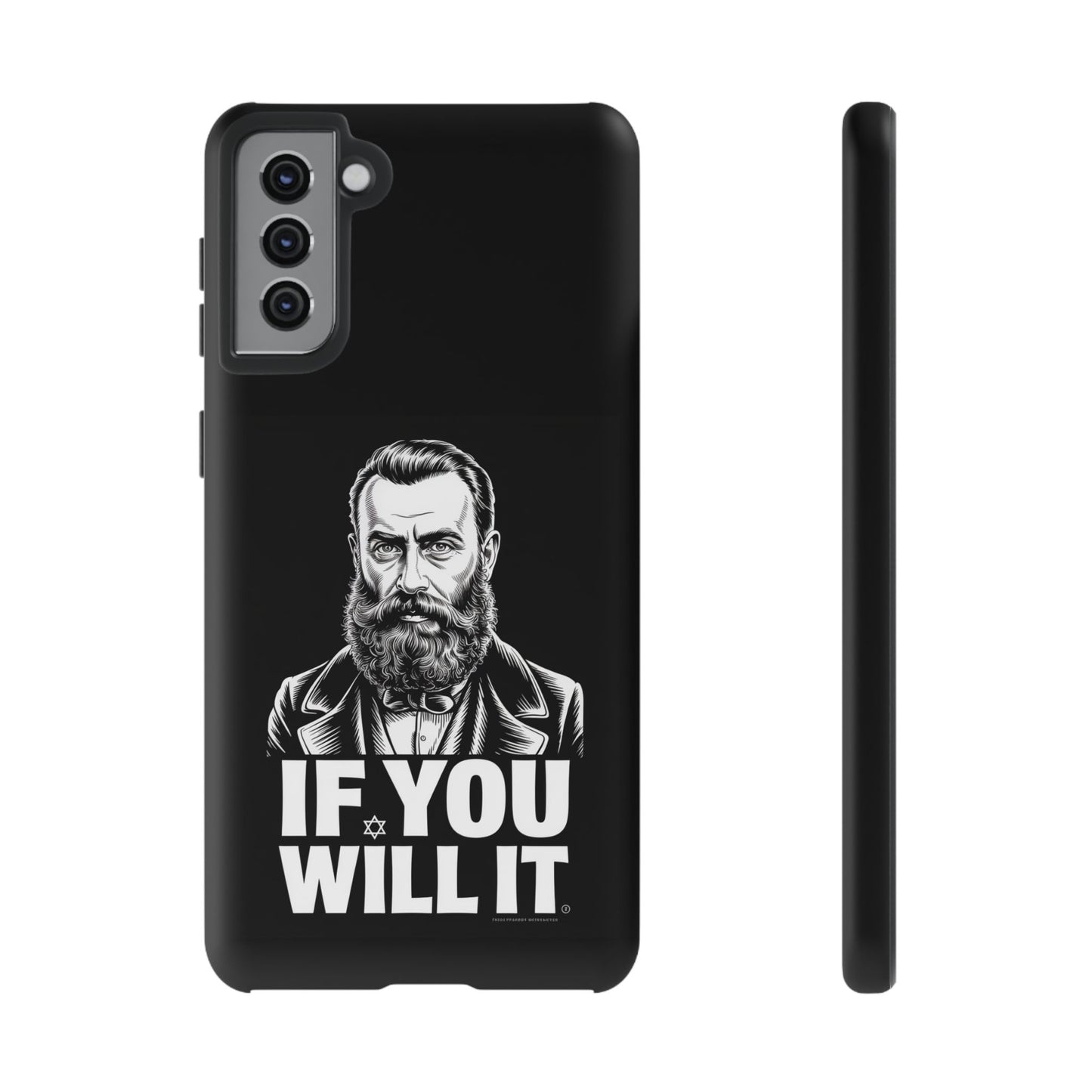 If You Will It — Herzl Portrait Phone Case