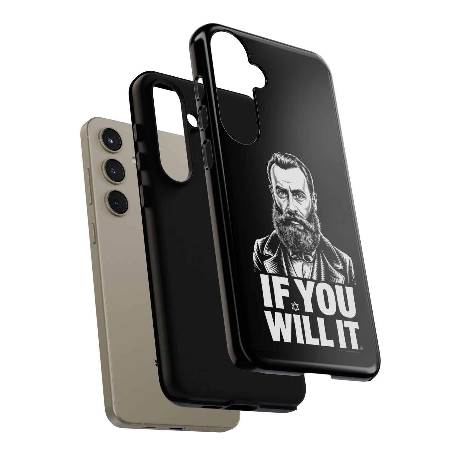 If You Will It — Herzl Portrait Phone Case