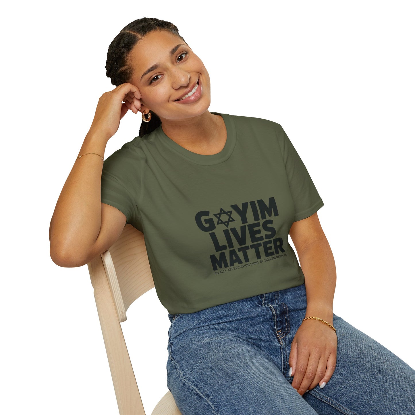 T-Shirt — "GOYIM LIVES MATTER" Statement Tee (Star of David Design)