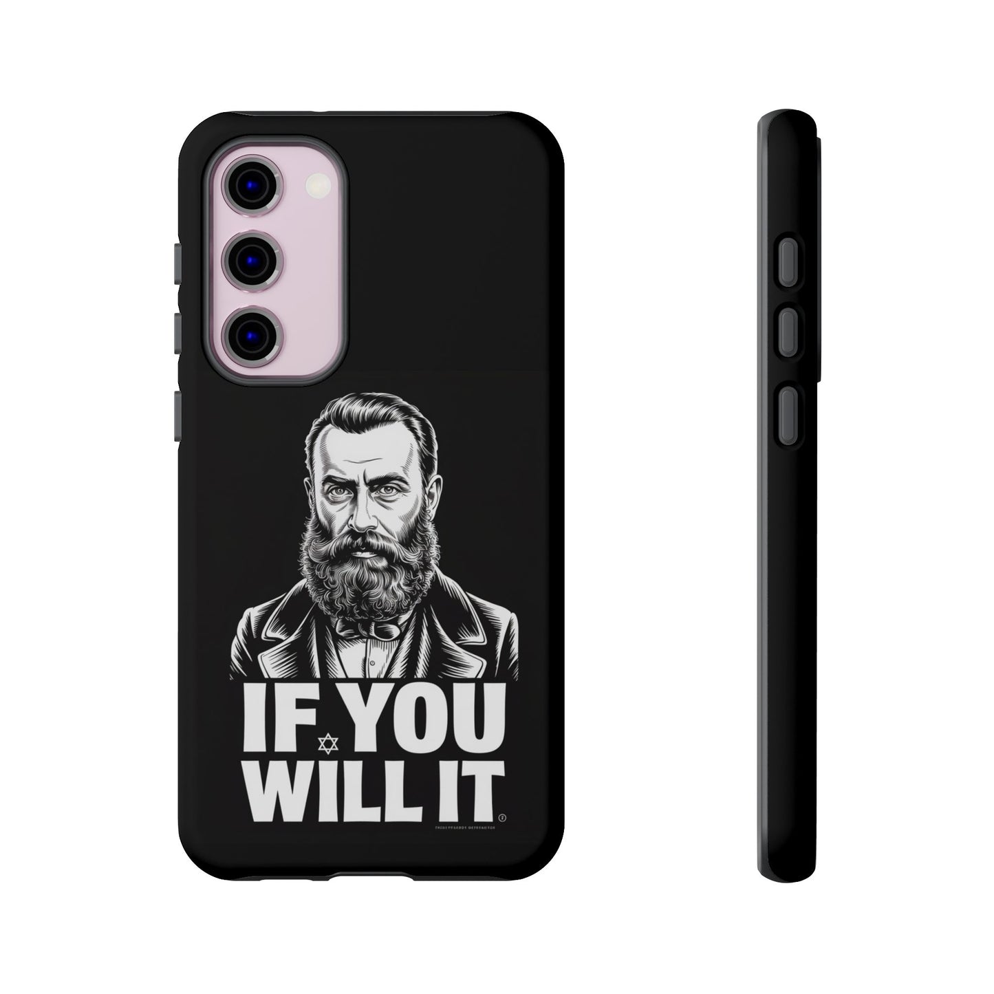 If You Will It — Herzl Portrait Phone Case