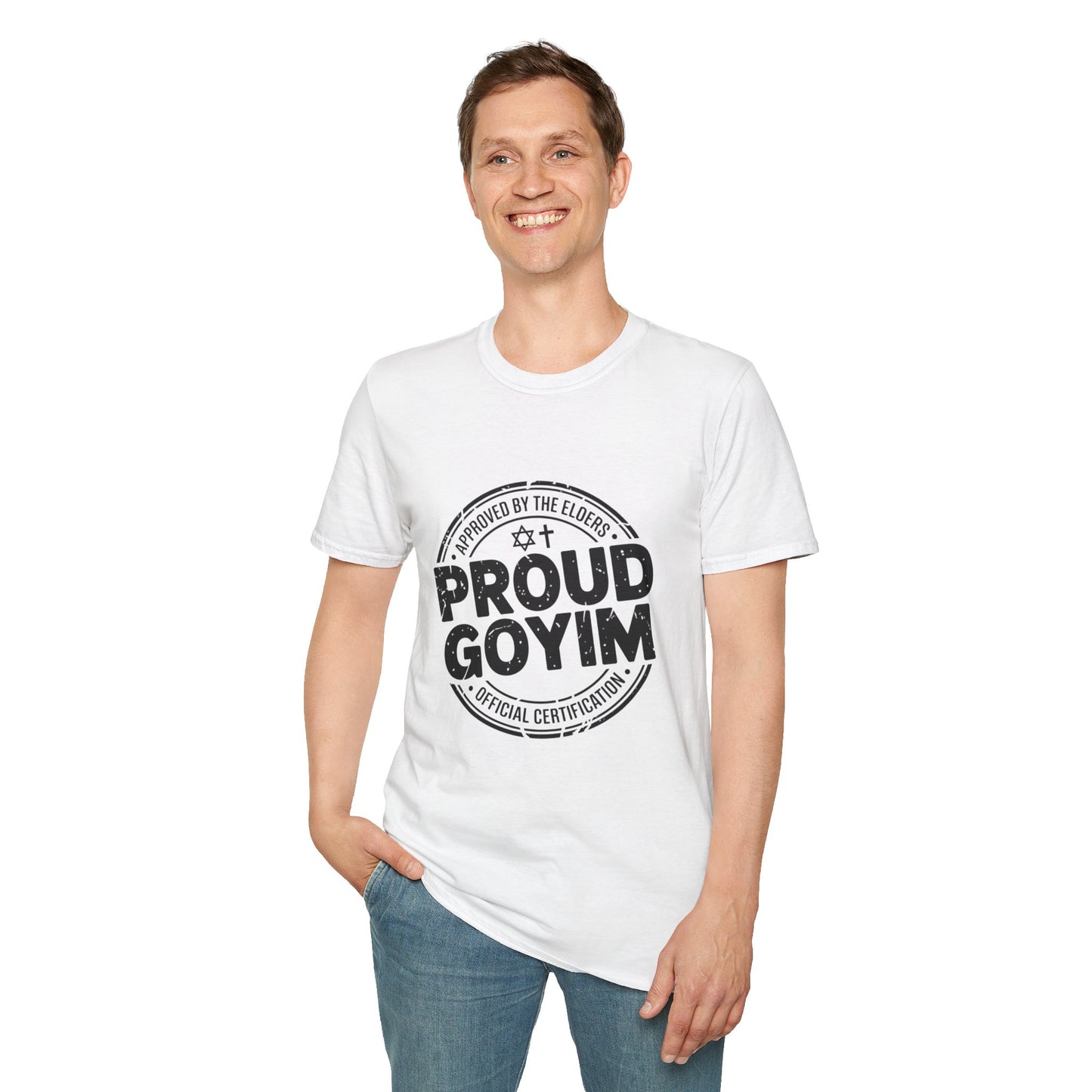 Proud Goyim - Vintage Stamp Pride Tee