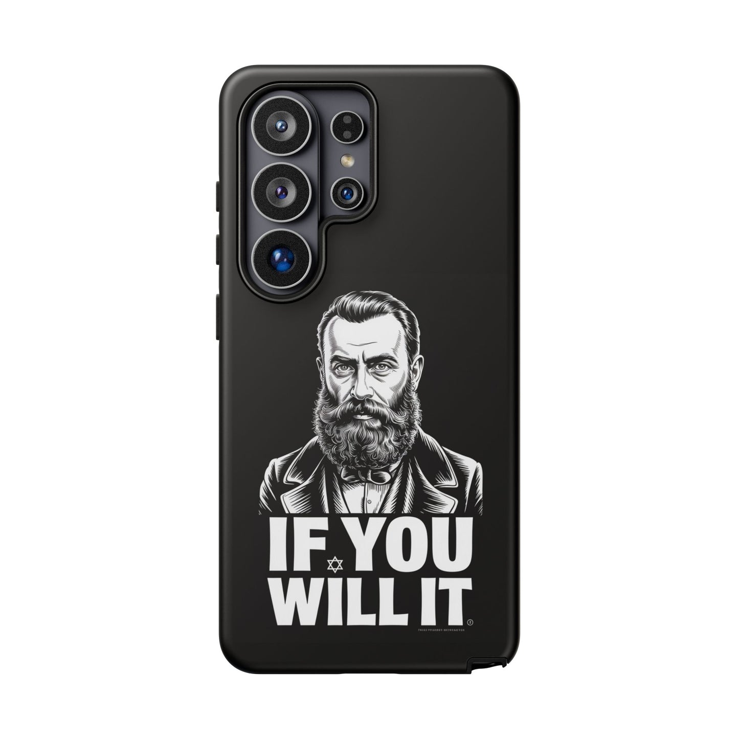 If You Will It — Herzl Portrait Phone Case
