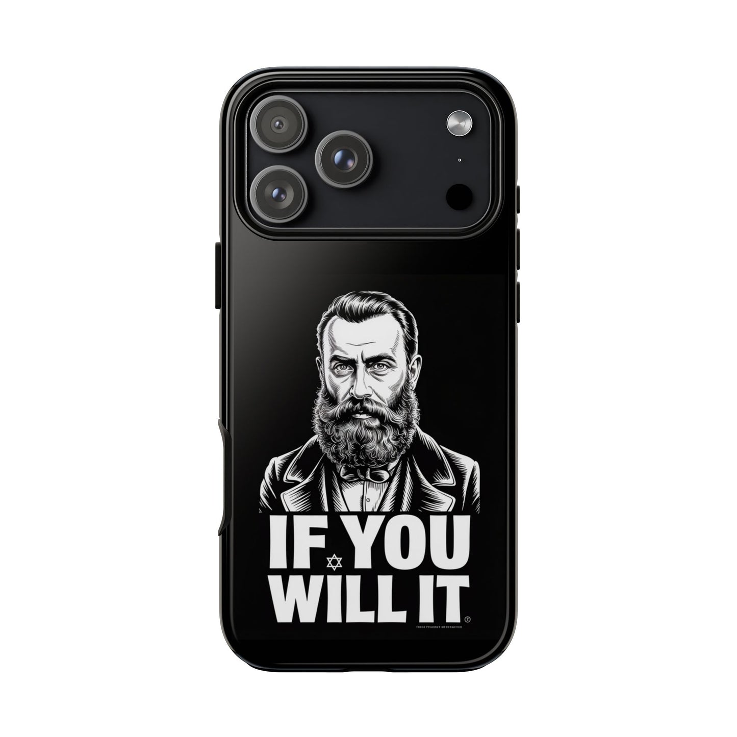 If You Will It — Herzl Portrait Phone Case