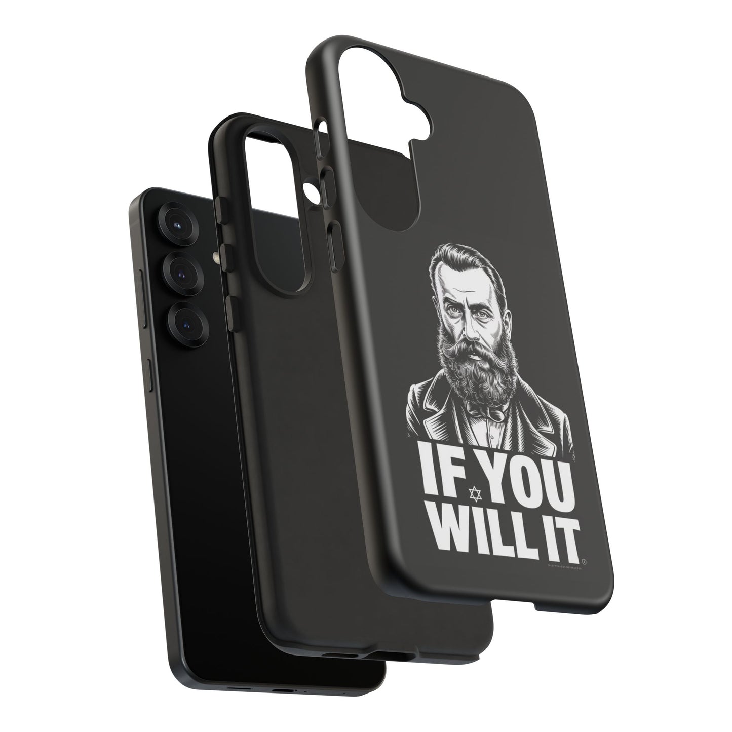 If You Will It — Herzl Portrait Phone Case