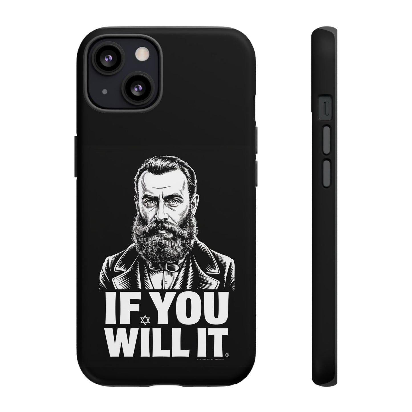 If You Will It — Herzl Portrait Phone Case