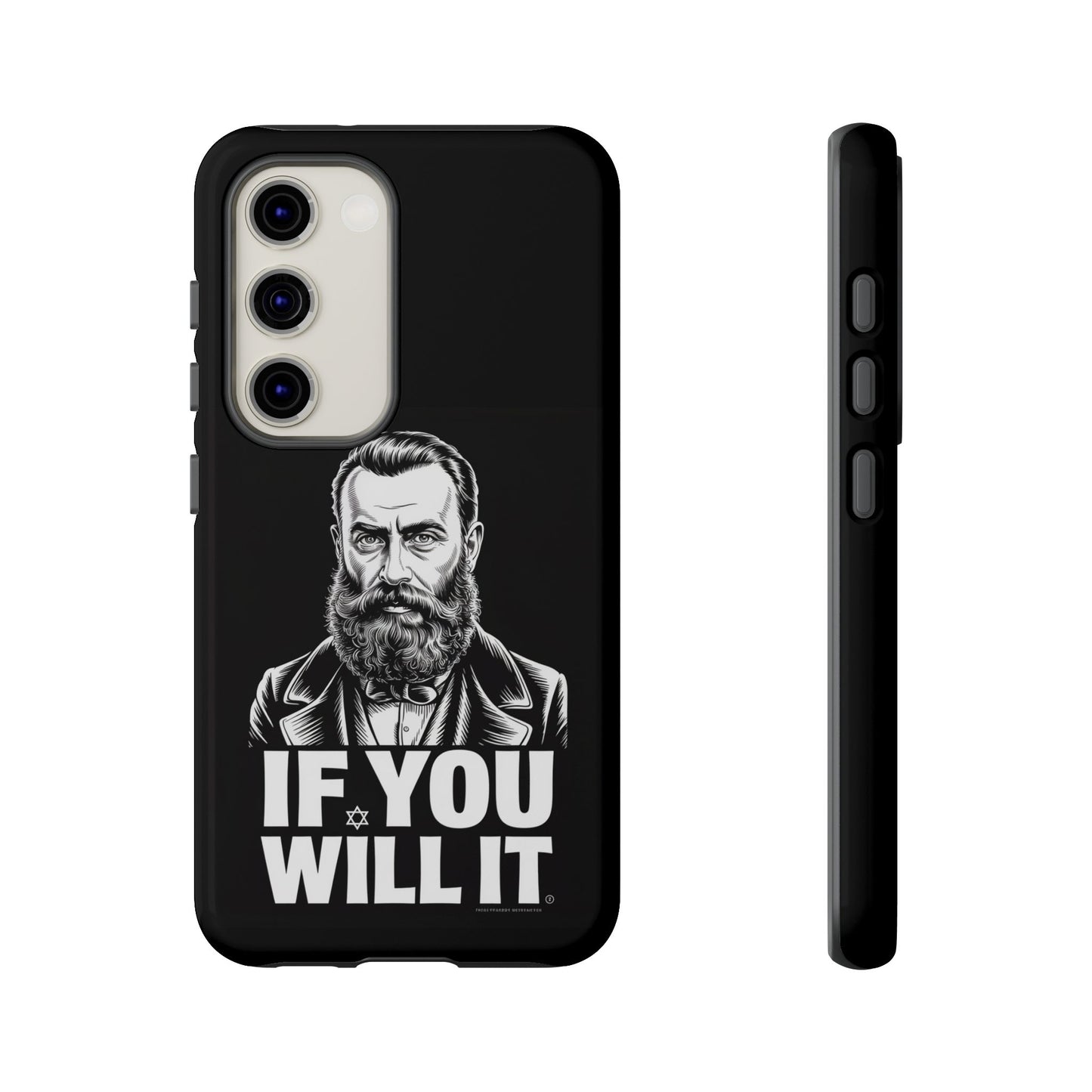 If You Will It — Herzl Portrait Phone Case