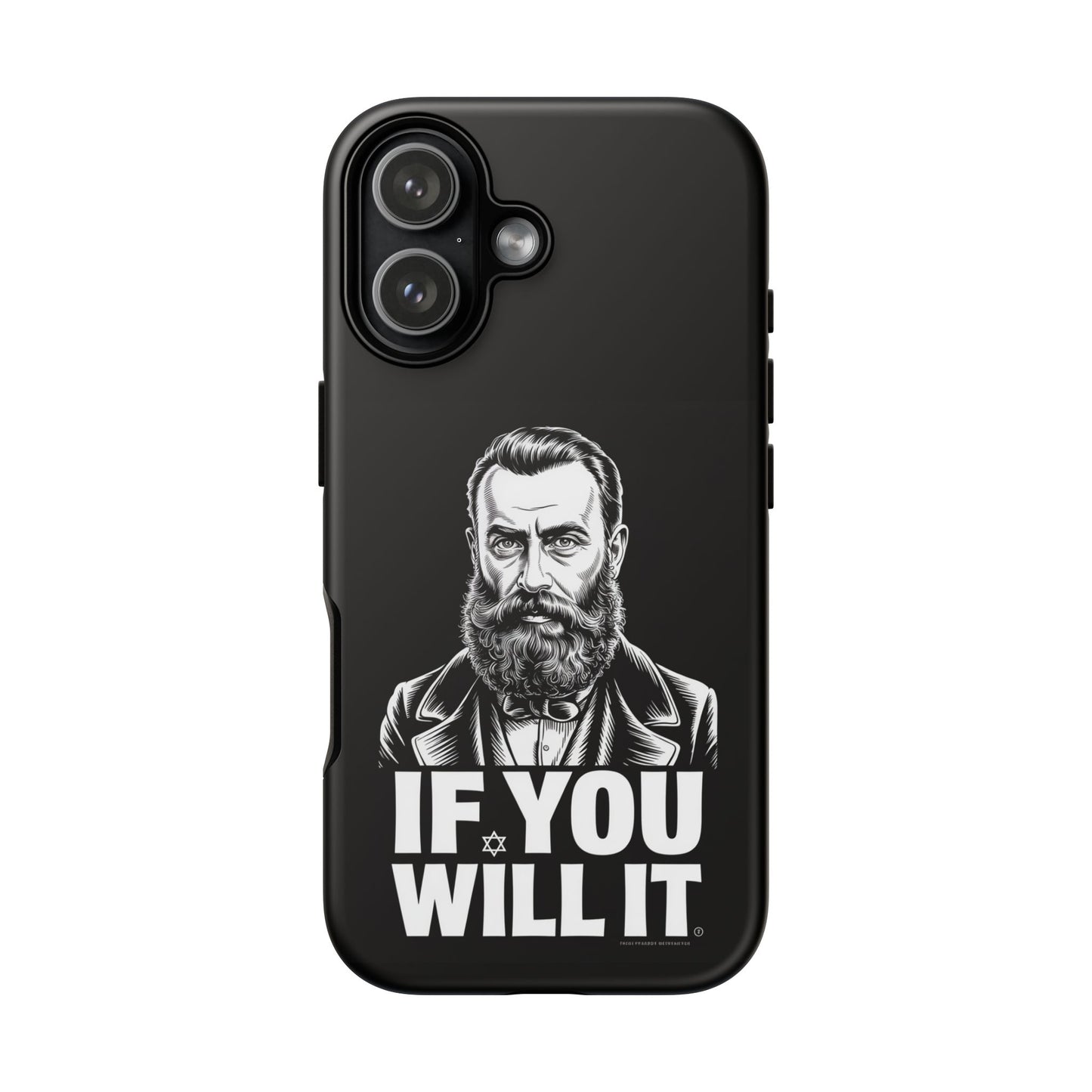 If You Will It — Herzl Portrait Phone Case