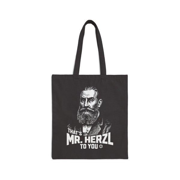 Mr. Herzl × OG Zionist — Double-Sided Canvas Tote