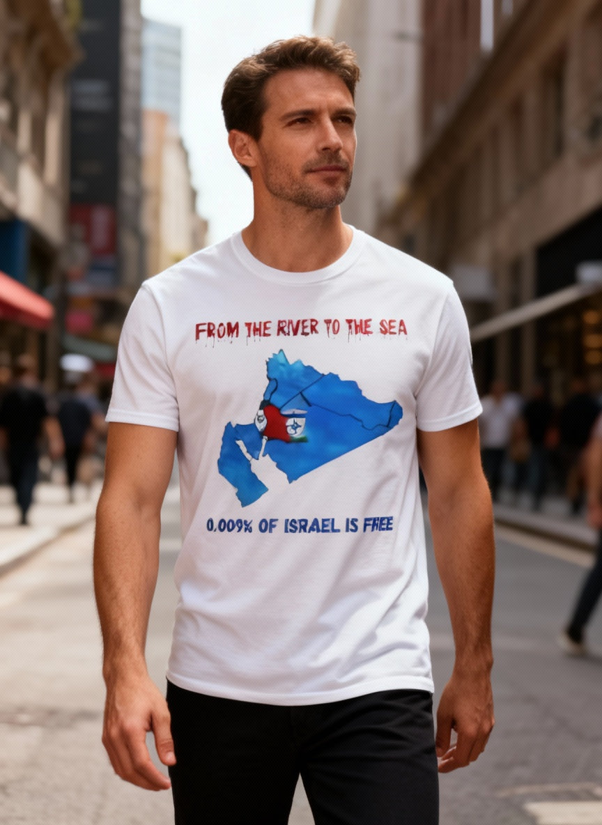 Graphic T-Shirt - "From the River to the Sea" Map Protest Tee