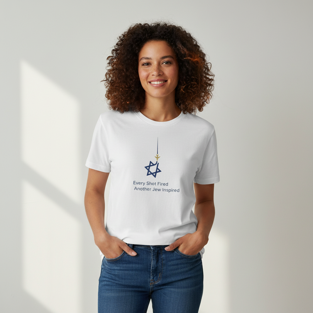 "Every Shot Fired-Another Jew Inspired" - Minimalist