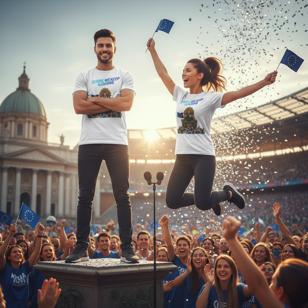 Sorry We Keep Winning T-Shirt — Sports Fan Funny Team Victory Tee