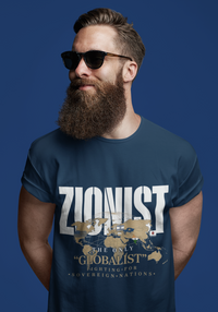 Zionist- The Only "Globalist" Fighting for Sovereign Nations T-Shirt view 2