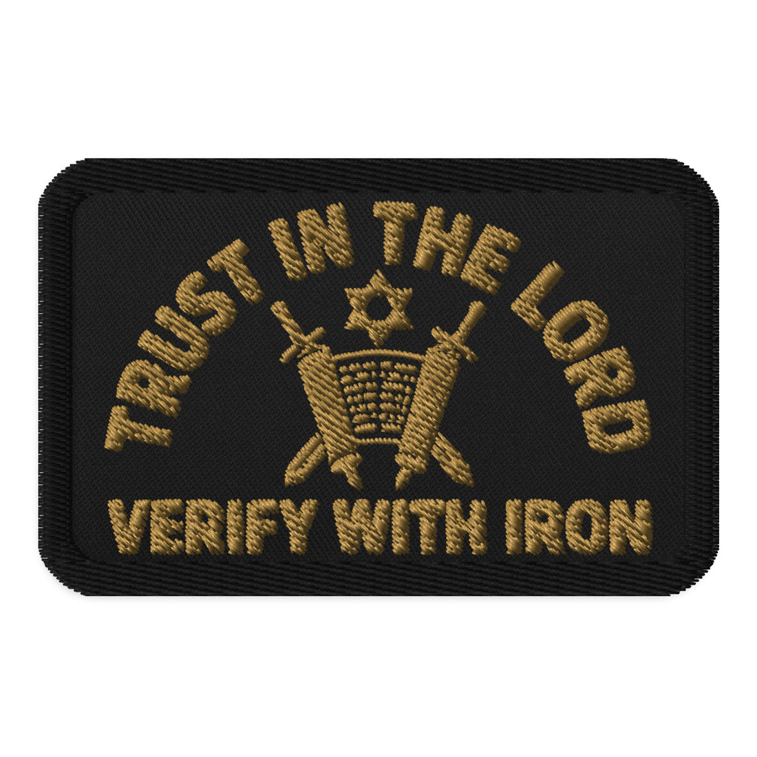 Trust in the Lord Verify with Iron Embroidered Patch