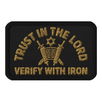 Trust in the Lord Verify with Iron Embroidered Patch view 1