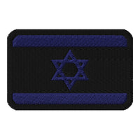 Tactical Israeli Flag Embroidered Patch — Subdued view 1