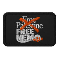 Free Nemo Embroidered Patch - Free Palestine Strikethrough view 1