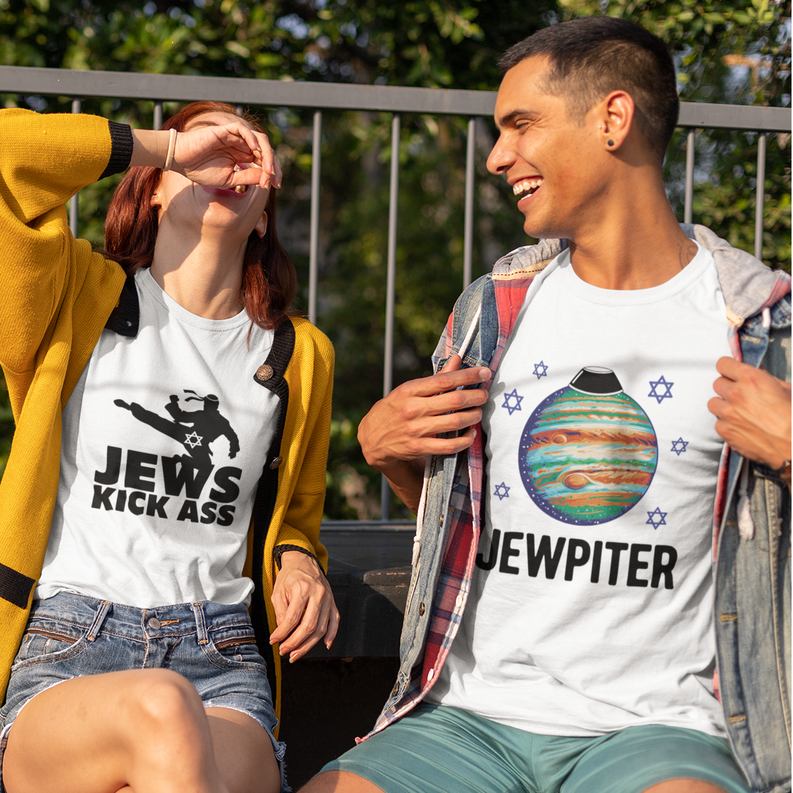 Friends in Am Yisrael Chai tees